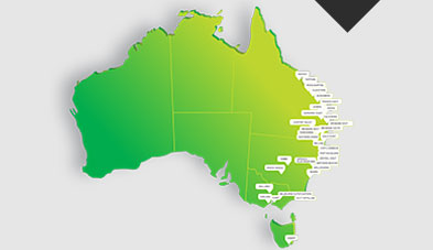 Map of Stroud Homes franchise regions across Victoria and New South Wales